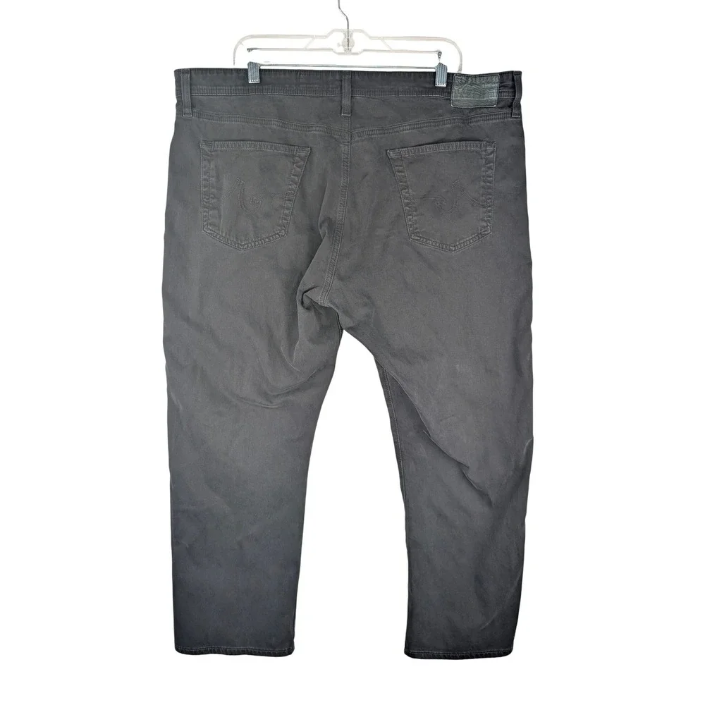AG Adriano Goldschmied Everett Pants Mens 42x28 Charcoal Slim Straight Chinos